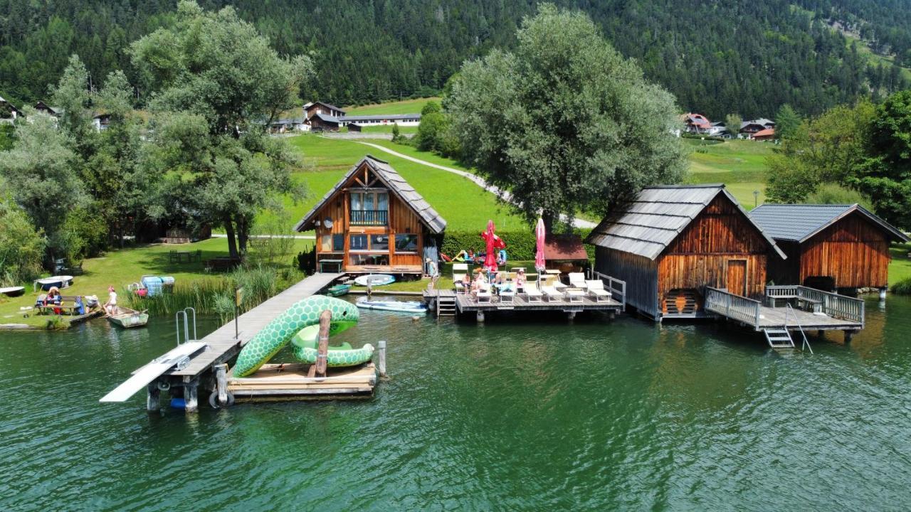 Erdhaeuser Und Apartments Mit Seeblick Und Alleinlage Weissensee Bagian luar foto